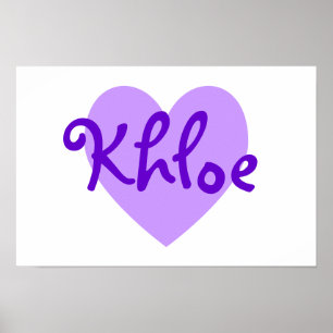 Poster Khloe en violet