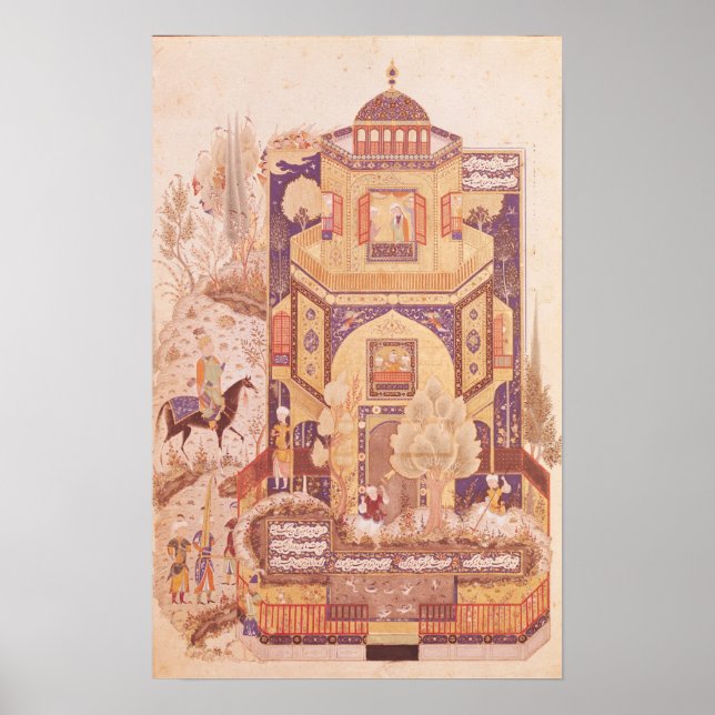 Poster Khusrau in front of the Palace of Shirin (Devant)