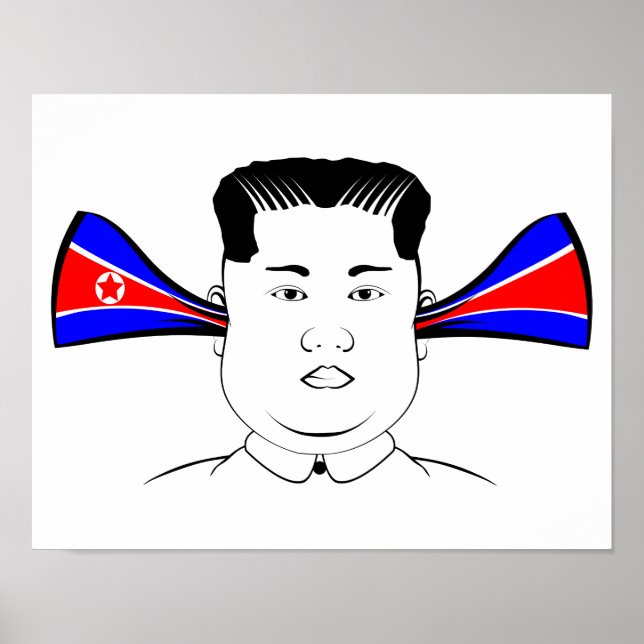 Poster Kim Jong Un (Devant)