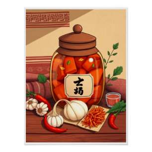 Poster Kimchi de l'art de la dynastie Joseon