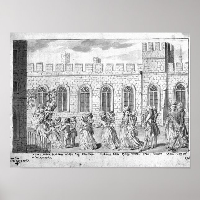 Poster King George III et Queen Charlotte (Devant)