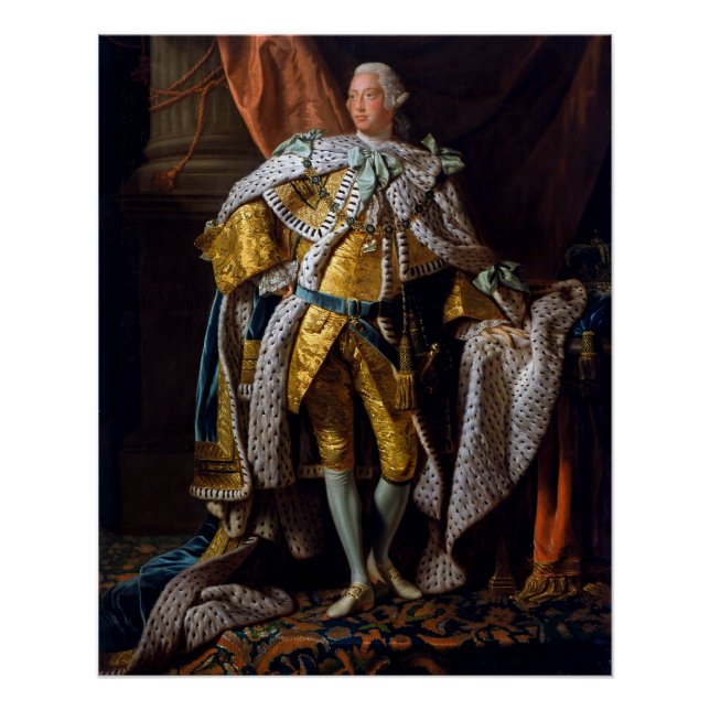 Poster King George III par Allan Ramsay 1762 (Devant)