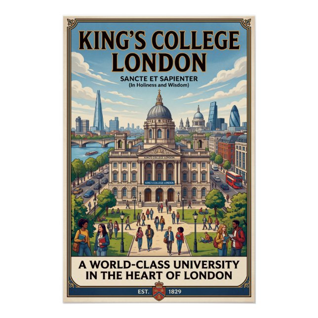 Poster King's College London (Devant)