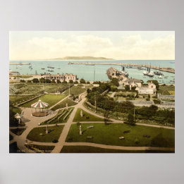 Poster Kingstown - Dunlaoghaire, Irlande du XIXe siècle