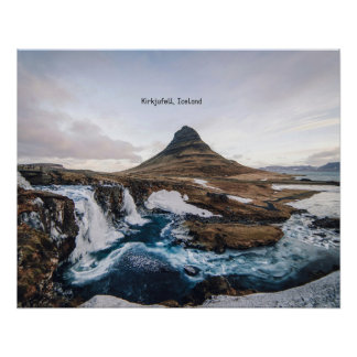 Poster Kirkjufell, Church Mountain, Islande