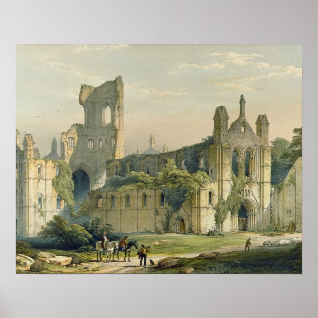 Poster Kirkstall Abbey from the North West, from 'The Mon (Devant)