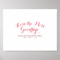 Kiss The Miss Goodbye Bachelorette Party Invité