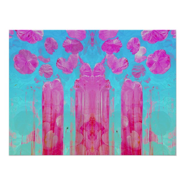 Poster Kisses in pink (Devant)
