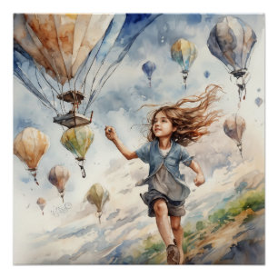 Poster kite volant