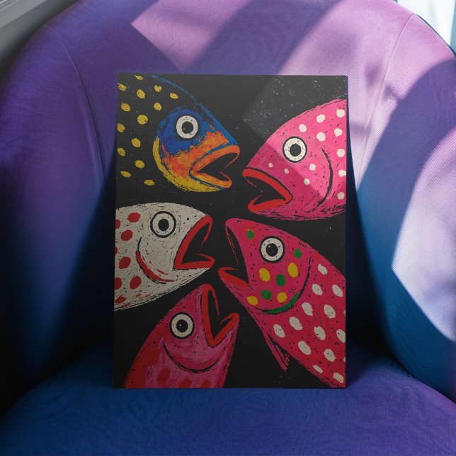 Poster Kitschy Poster Ou Papier Découpage (This is a mockup, your design may appear larger/smaller depending on size purchased.)