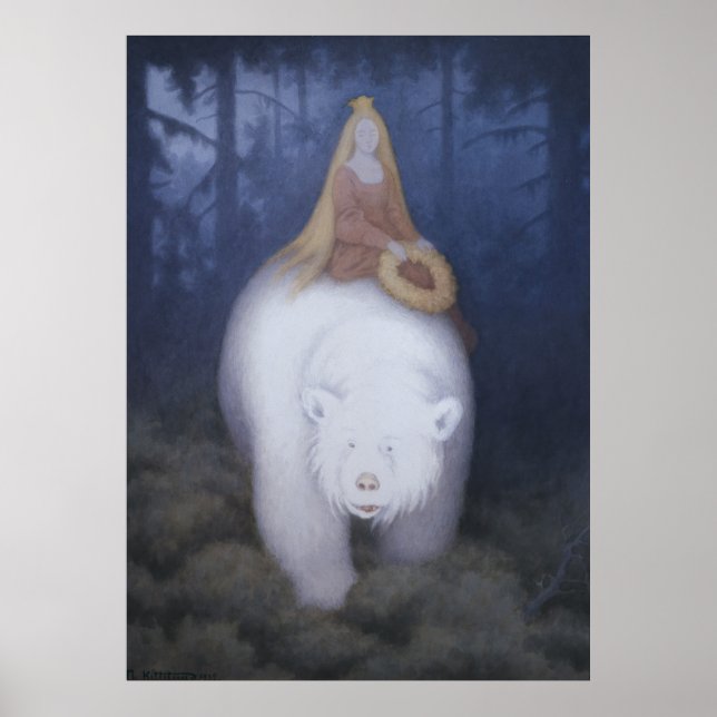 Poster Kittelsen King Valemon L'ours blanc CC0818 XL (Devant)