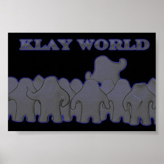 Poster Klay World Black Glow
