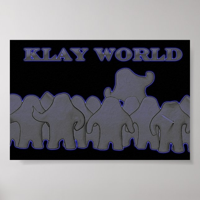 Poster Klay World Black Glow (Devant)