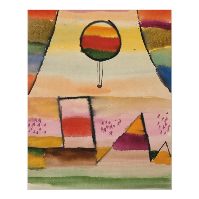 Poster Klee - Der Ballon im Fenster (Devant)