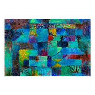 Poster Klee - Jardin en terrasse