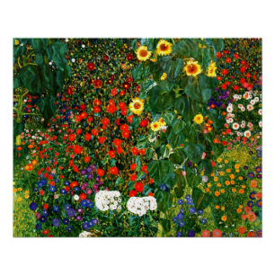Poster Klimt : Tapis de souris Flower Garden