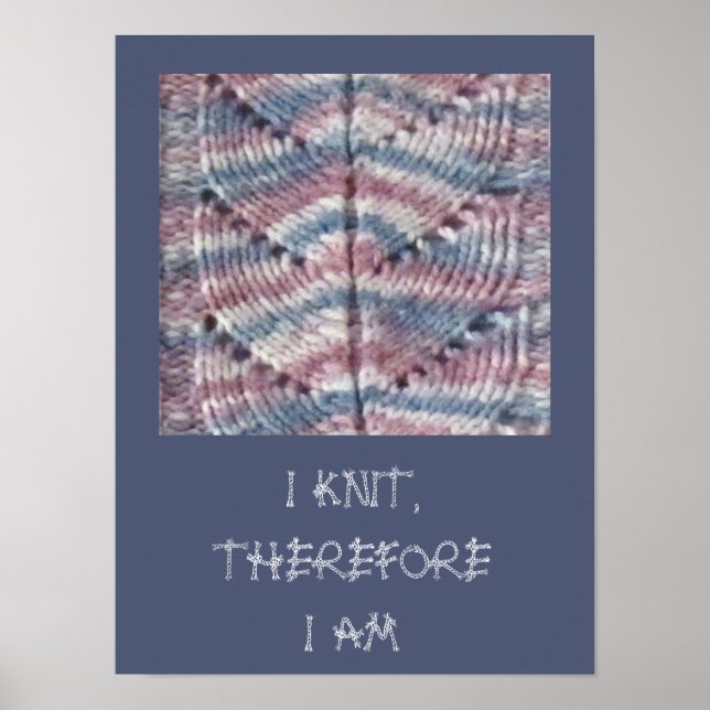 Poster - Knit Leaf Pattern (Devant)