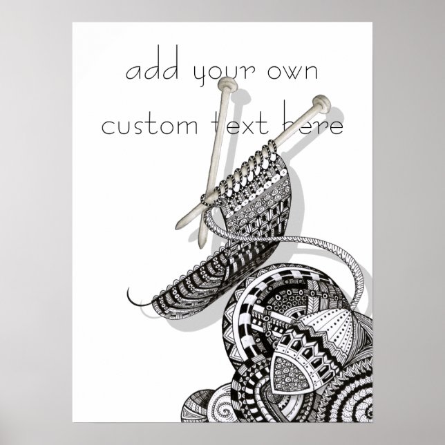 Poster Knit One Doodle Art (Devant)