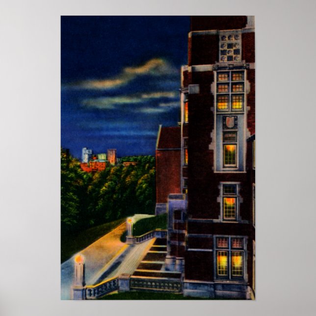 Poster Knoxville Tennessee University of Night (Devant)