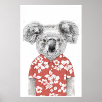 Koala d'été (rouge)