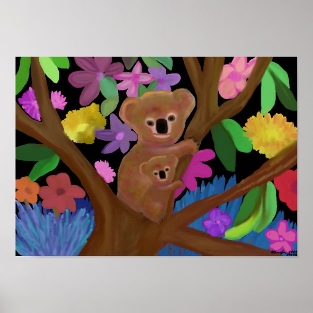 Poster Koalas dans l'impression externe (Devant)