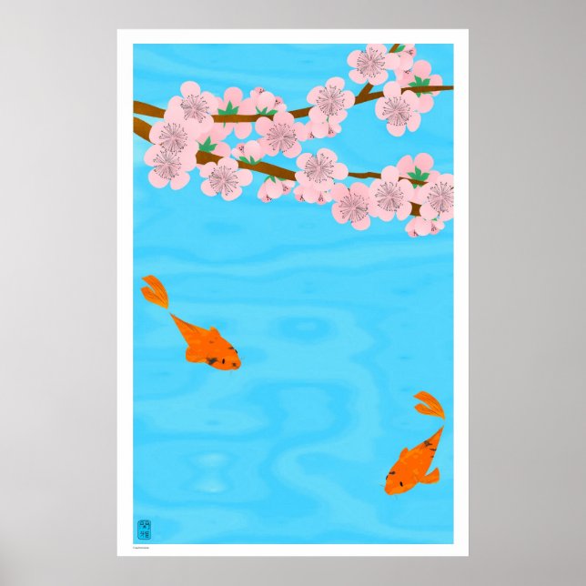 Poster Koi et Sakura (Devant)