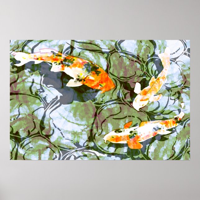 Poster Koi Fish Imprimer (Devant)