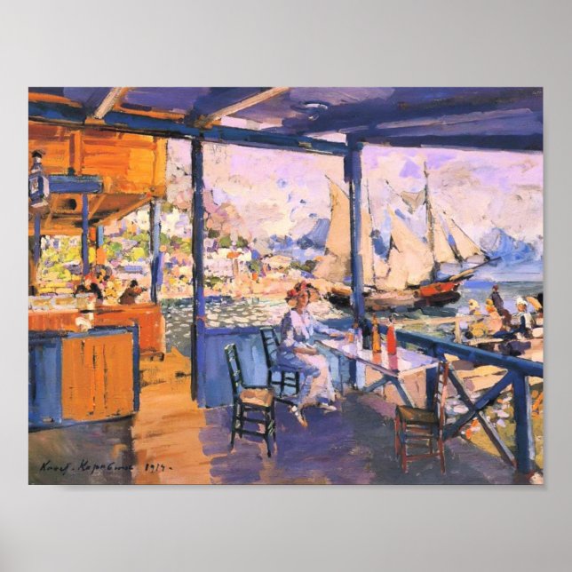 Poster Konstantin Korovin - Quai à Gurzuf (Devant)