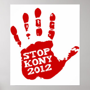 Poster Kony 2012 Empreinte à main Joseph Kony