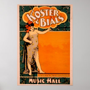 Poster Koster & Bial's Music Hall près de Broadway