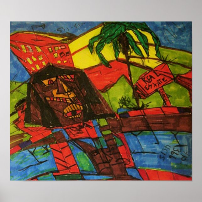 Poster krach immobilier (Devant)