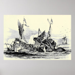 Poster Kraken Atack ! Imprimer