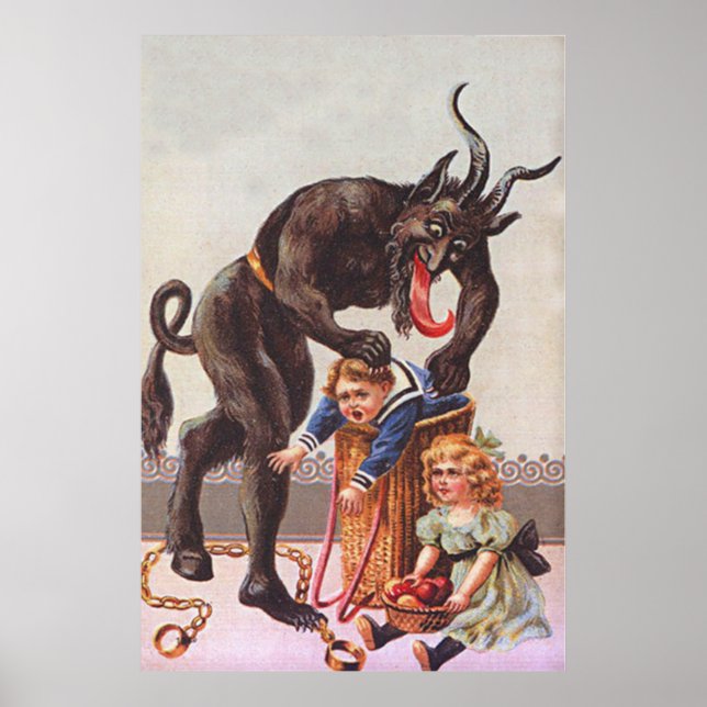 Poster Krampus kidnapping (Devant)