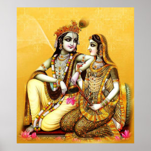 Poster krishna avec radha