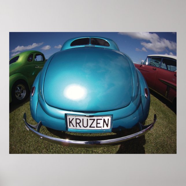 Poster KRUZEN Bleu Classic Lecteur de voiture (Devant)