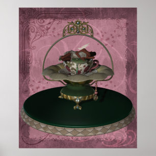 Poster KRW African American Tea Cup Faerie