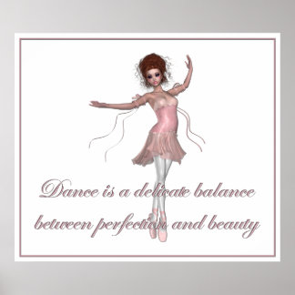 Poster KRW Danse, Beauté, Perfection Ballerina Imprimer
