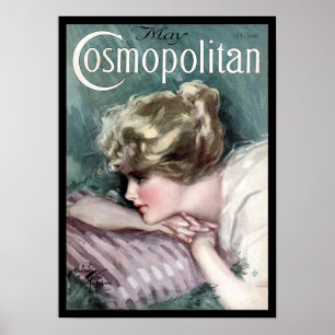 Poster KRW Vintage 1915 Cosmopolitan Magazine Couverture 