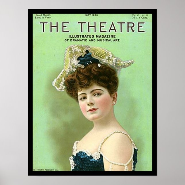 Poster KRW Vintage Theatre 1906 Magazine Cover Print (Devant)