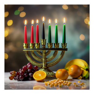 POSTER KWANZAA - KINARA -