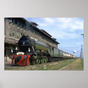 Poster L&N 4-6-2 with "Flying Scotsman"