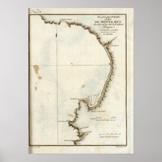 Poster La baie de Monterey et la péninsule (Devant)