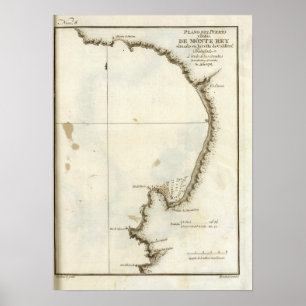 Poster La baie et la péninsule de Monterey