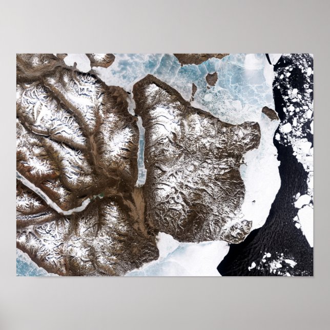 Poster La banquise maritime longe le littoral de l'est du (Devant)