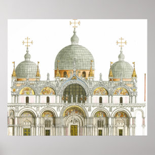Poster La basilique de St Mark. Venise Italie