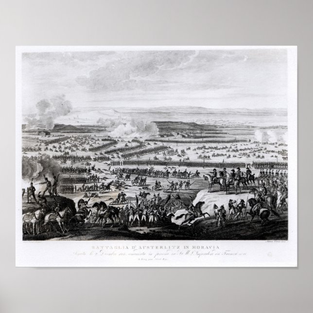 Poster La bataille d'Austerlitz en Moravie (Devant)