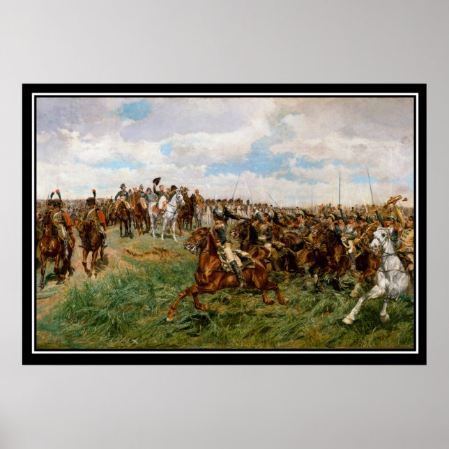 Poster La bataille de Napoléon à Friedland 1807 (Devant)
