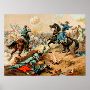 Poster La bataille de Shiloh