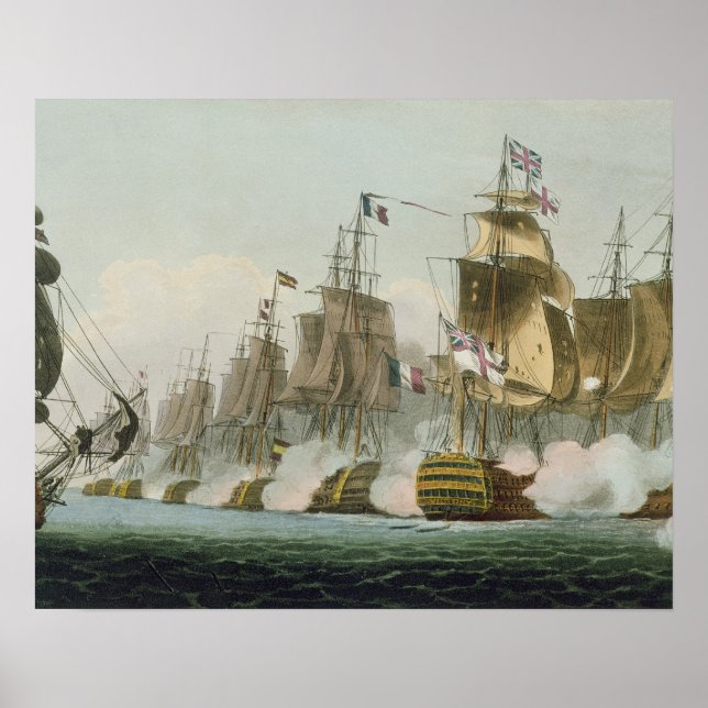 Poster La bataille de Trafalgar, le 21 octobre 1805, (Devant)
