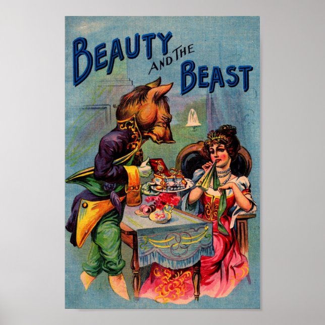 Poster La beauté et la bête (Devant)